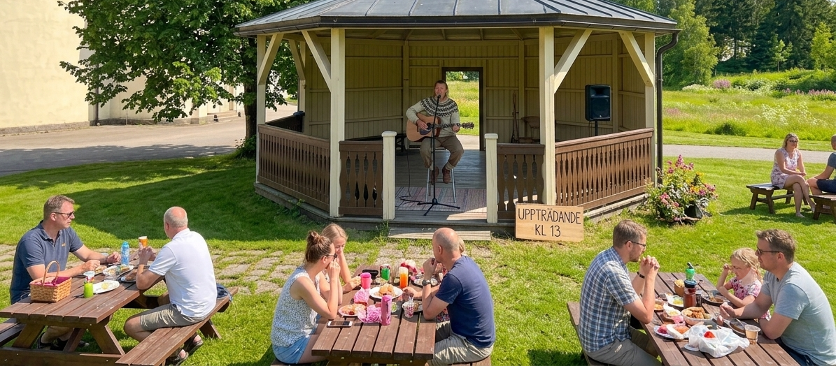 Uppträdande vid paviljongen Cassels